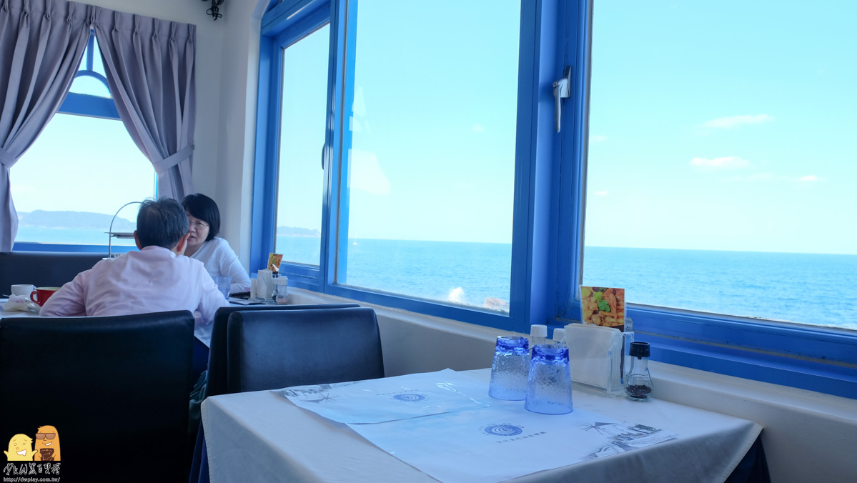 基隆外木山最美海景觀餐廳-聖托里尼海景餐廳，坐擁第一排海景，悠閒享受下午茶好時光