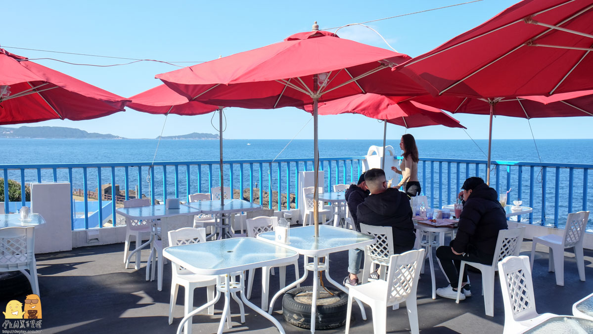 基隆外木山最美海景觀餐廳-聖托里尼海景餐廳，坐擁第一排海景，悠閒享受下午茶好時光